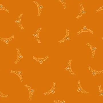 Seamless pattern princess tiara crown cartoon vector Illustrazione stock