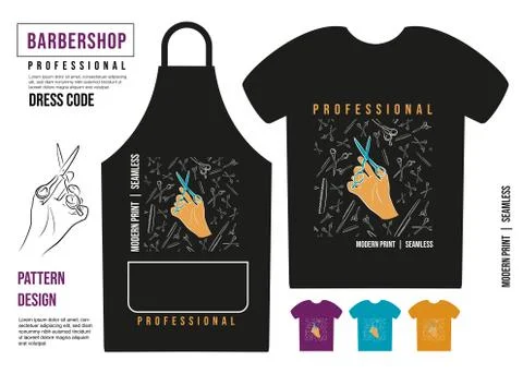 Seamless pattern. Print for clothes. Patterns for packaging. Professional sci Stock Illustration