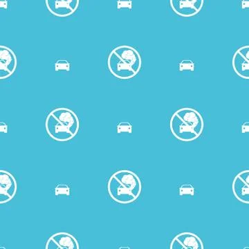 Seamless pattern. Print for clothes. Patterns for packaging. Car icon with ex Stock Illustration