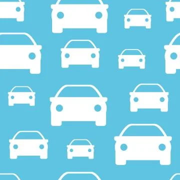 Seamless pattern. Print for clothes. Patterns for packaging. Car icon 스톡 일러스트