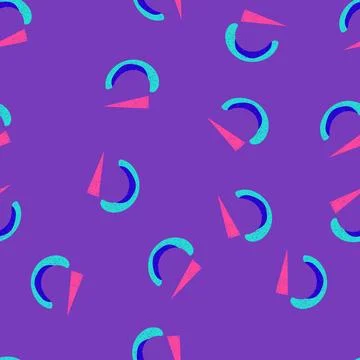 Seamless pattern print risograph effect cartoon vector イラスト素材