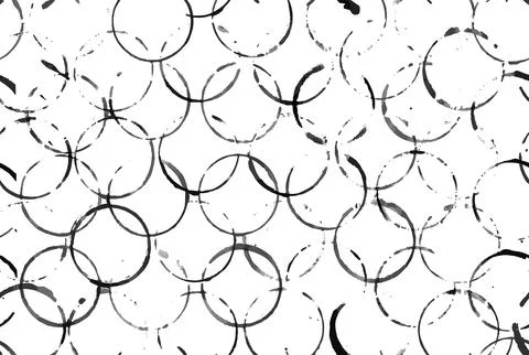 Seamless pattern with prints of circles. Stock Illustration