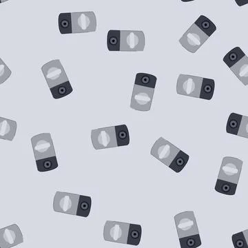 Seamless pattern privacy facial recognition lock cartoon vector Stock Illustration