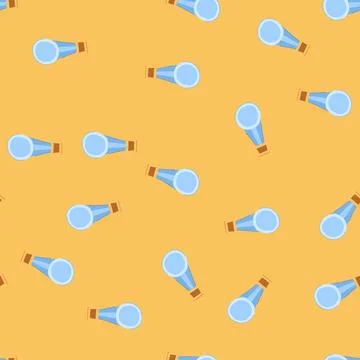 Seamless pattern prize glass trophy cartoon vector Stock Illustration
