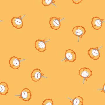 Seamless pattern probe compost thermometer cartoon vector Illustrazione stock