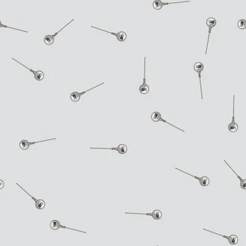 Seamless pattern probe compost thermometer cartoon vector 스톡 일러스트