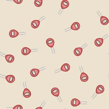 Seamless pattern probe ph meter cartoon vector 스톡 일러스트