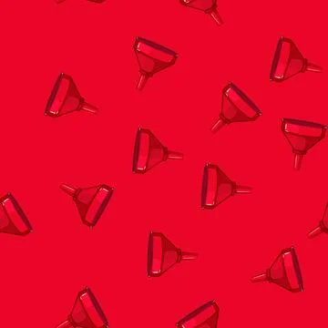 Seamless pattern process funnel business cartoon vector Illustrazione stock