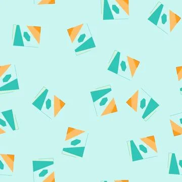 Seamless pattern profit annual report cartoon vector イラスト素材