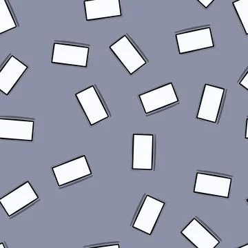 Seamless pattern projector interactive smartboard cartoon vector Illustrazione stock