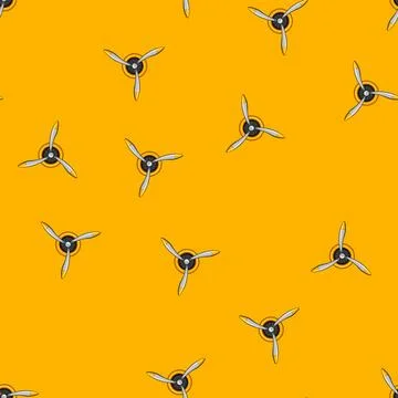 Seamless pattern prop propeller cartoon vector 스톡 일러스트