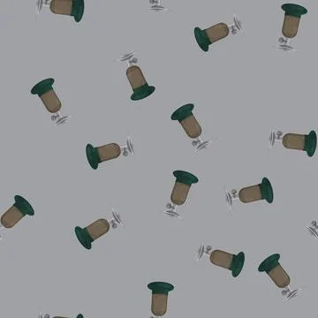 Seamless pattern propane stove camp cartoon vector Illustrazione stock