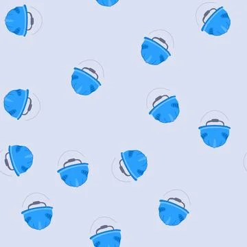 Seamless pattern protect helmet builder cartoon vector 스톡 일러스트