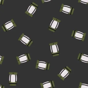 Seamless pattern protection bug spray color icon vector Stock Illustration