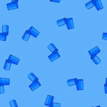 Seamless pattern protection earplugs noise cartoon vector Stock Illustration
