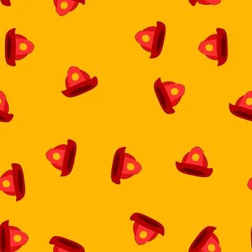 Seamless pattern protection firefighter helmet cartoon vector Stock Illustration