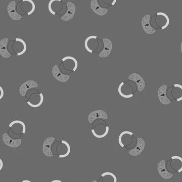 Seamless pattern protection padlock vintage cartoon vector Illustrazione stock