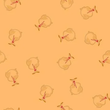Seamless pattern protection sand bag cartoon vector Stock Illustration