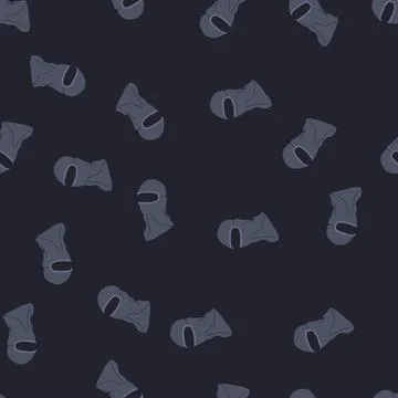 Seamless pattern protection ski mask cartoon vector Illustrazione stock