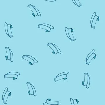 Seamless pattern protection visor cap cartoon vector イラスト素材