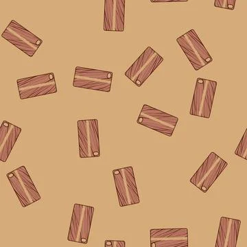 Seamless pattern protective phone case wooden cartoon vector Stock Illustration