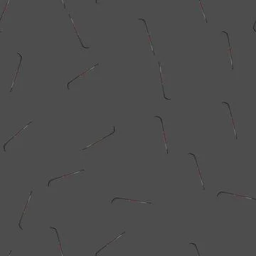 Seamless pattern puck hockey stick cartoon vector Stock Illustration