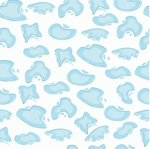 Seamless pattern with puddles Stock Illustration