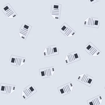 Seamless pattern purchase receipt cartoon vector 库存插图