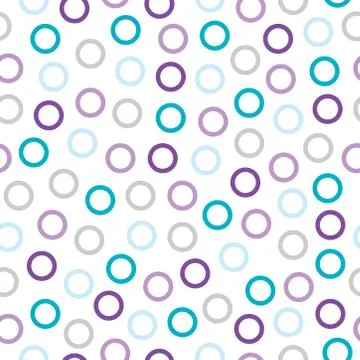 Seamless pattern with purple and blue circles Stock Illustration