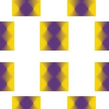 Seamless pattern with purple and yellow squares vector Stock Illustration