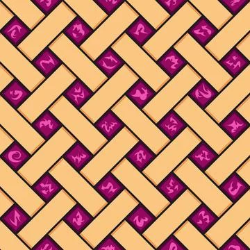 Seamless pattern with purple berry pie texture. Stock Illustration