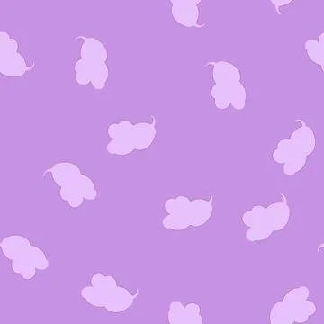 Seamless pattern purple cloud thought bubble with blank space 스톡 일러스트