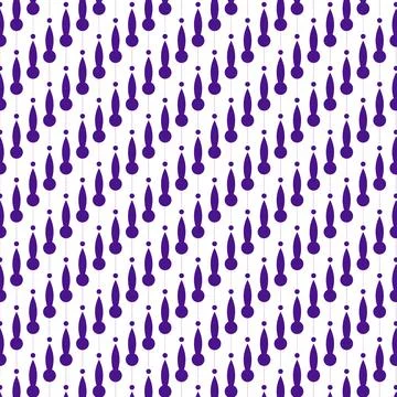 Seamless pattern of purple exclamation marks on white Stock Illustration