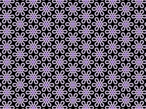 Seamless pattern with purple flowers Stock Illustration