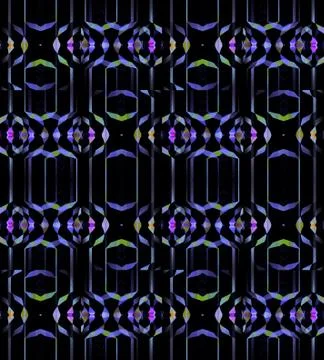 Seamless pattern purple green violet black Stock Illustration