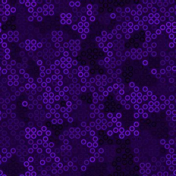 Seamless pattern with purple halftone rings ordered grid vector illustration Stock Illustration