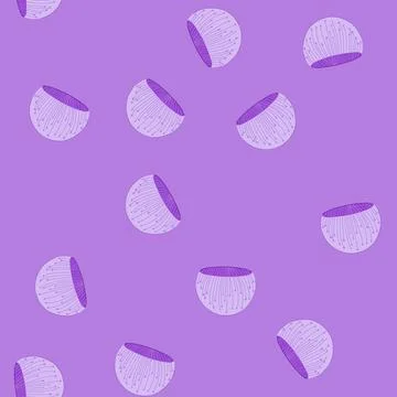 Seamless pattern purple magic energy shield protecting from impact Stock Illustration