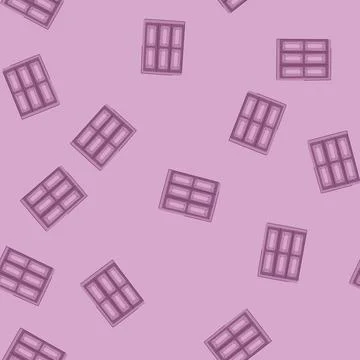 Seamless pattern purple sectional garage door for residential building Stock Illustration