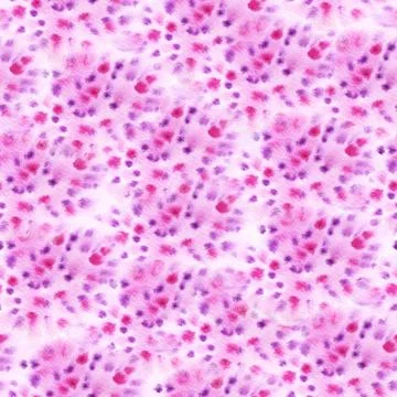 Seamless pattern with purple spots on pink background. Stock Illustration