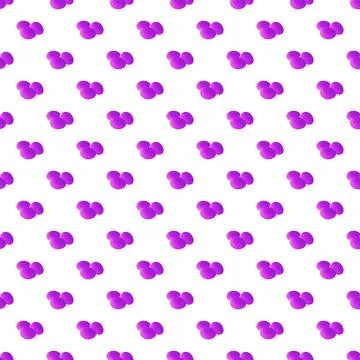 Seamless Pattern of Purple Triple Eggs on white background 스톡 일러스트