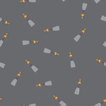 Seamless pattern putty paint scraper cartoon vector Illustrazione stock