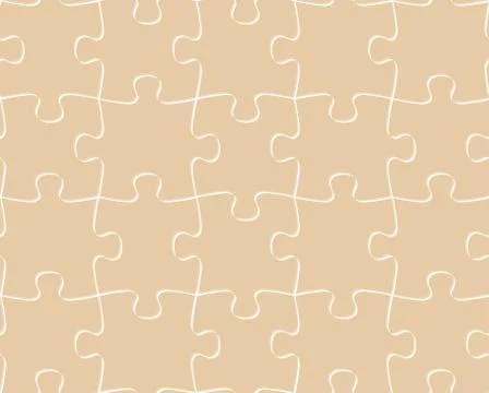 Seamless pattern puzzle Stock Illustration