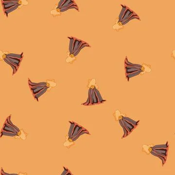 Seamless pattern pyroclastic volcano eruption cartoon vector Stock Illustration