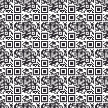 Seamless pattern qr code Stock Illustration