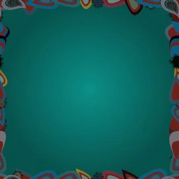 Seamless pattern. Quadrate frames doodles. Vector illustration. Illustration in Stock Illustration