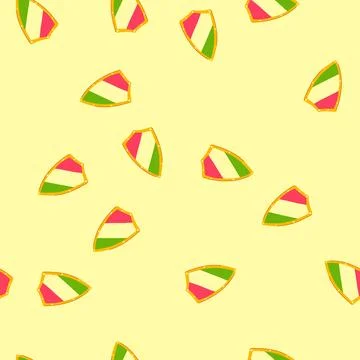 Seamless pattern quest shield knight cartoon vector Stock Illustration
