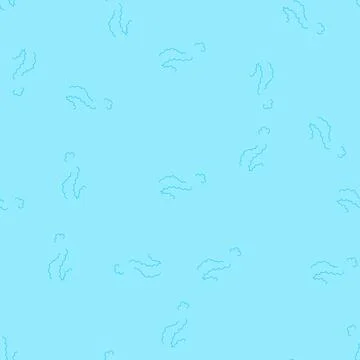 Seamless pattern question mark from light blue cloud shapes Stockillustratie
