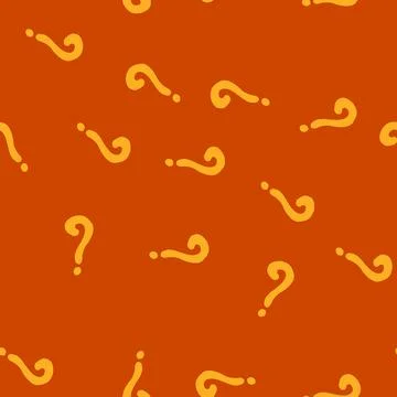 Seamless pattern question mark symbol representing doubt and asking a questio Stock Illustration