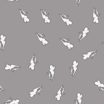Seamless pattern quickness speed smoke cloud cartoon vector Stock Illustration