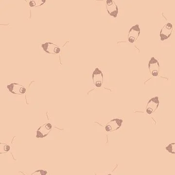 Seamless pattern quiff hairstyles for men cartoon vector Illustrazione stock
